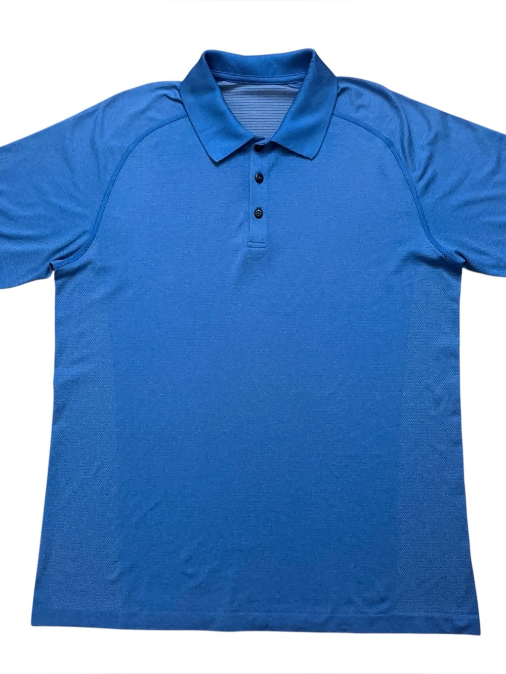 Lululemon Polo Shirt Mens Size XL Metal Vent Tech Short Sleeve Performance Blue